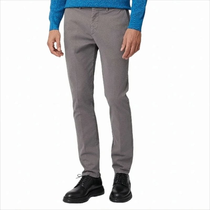 Harmont & Blaine Pantalon Tailored Gray Trousers With Subtle Texture Grey