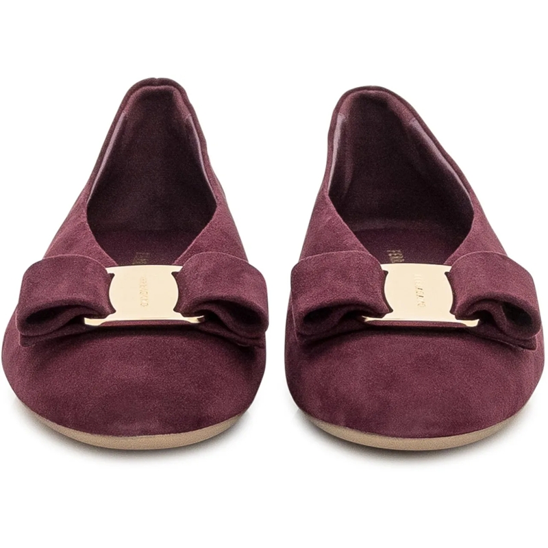 Salvatore Ferragamo Ballerines Ballerine Ferragamo in camoscio lila(Image 2)