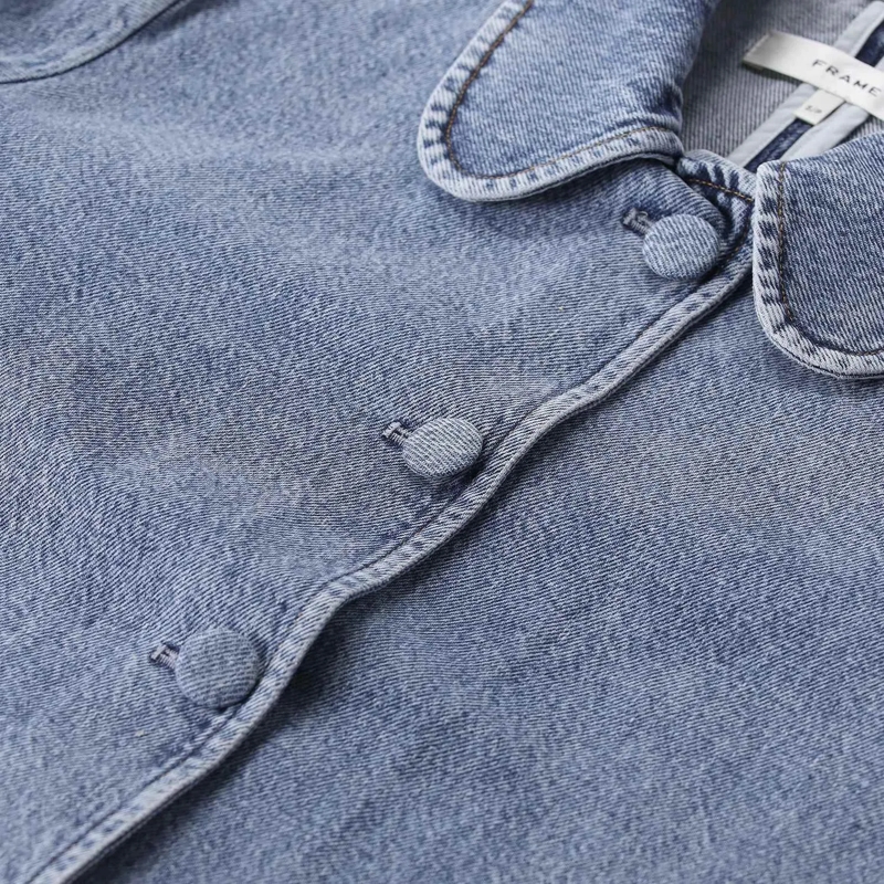 FRAME Übergangsjacke Kurze Jeansjacke blau(Image 3)