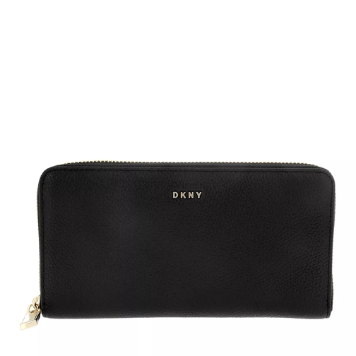 DKNY Large Zip Around Black Zip-Around Wallet