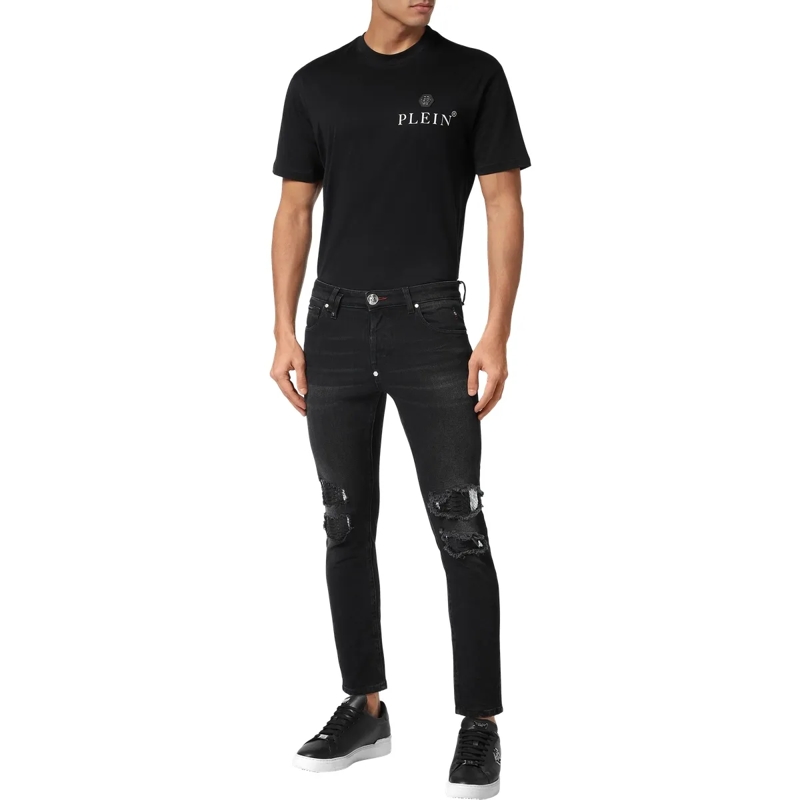 Philipp Plein Skinny-Leg-Jeans Jeans Skinny Fit Python grau(Image 4)