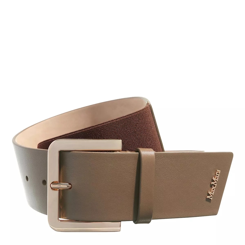 Max Mara Ledergürtel Newbuckleel50 Nocciola