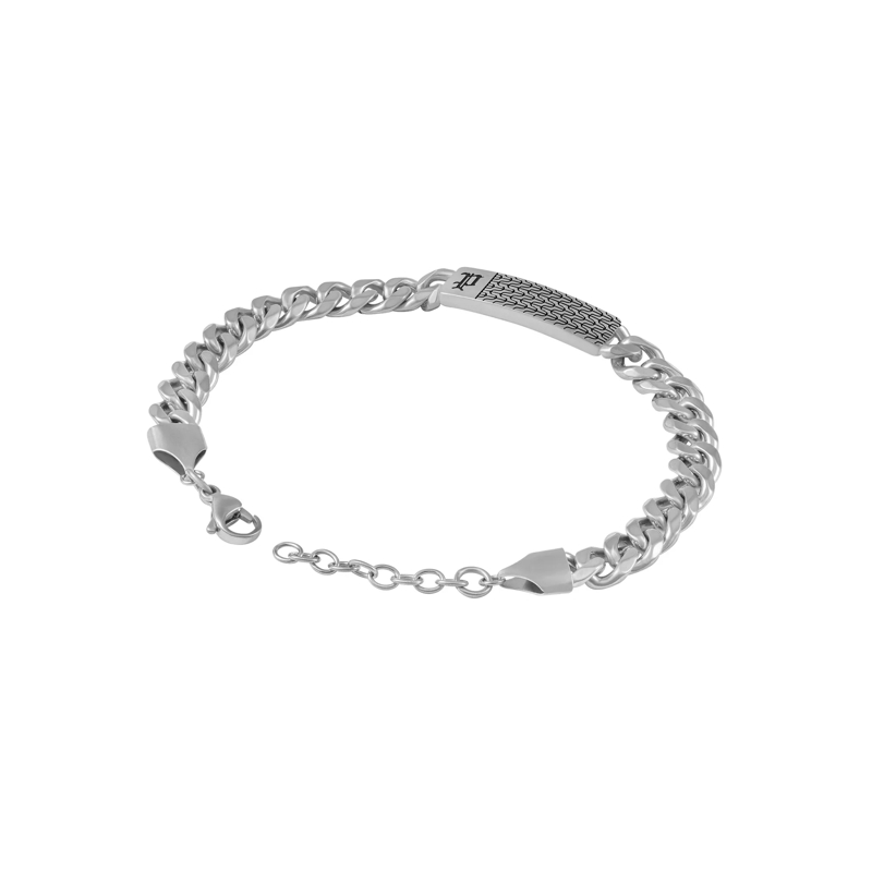 Police Armband Armband Chainmale- Herrenarmband- Farbe: silber silber(Image 3)
