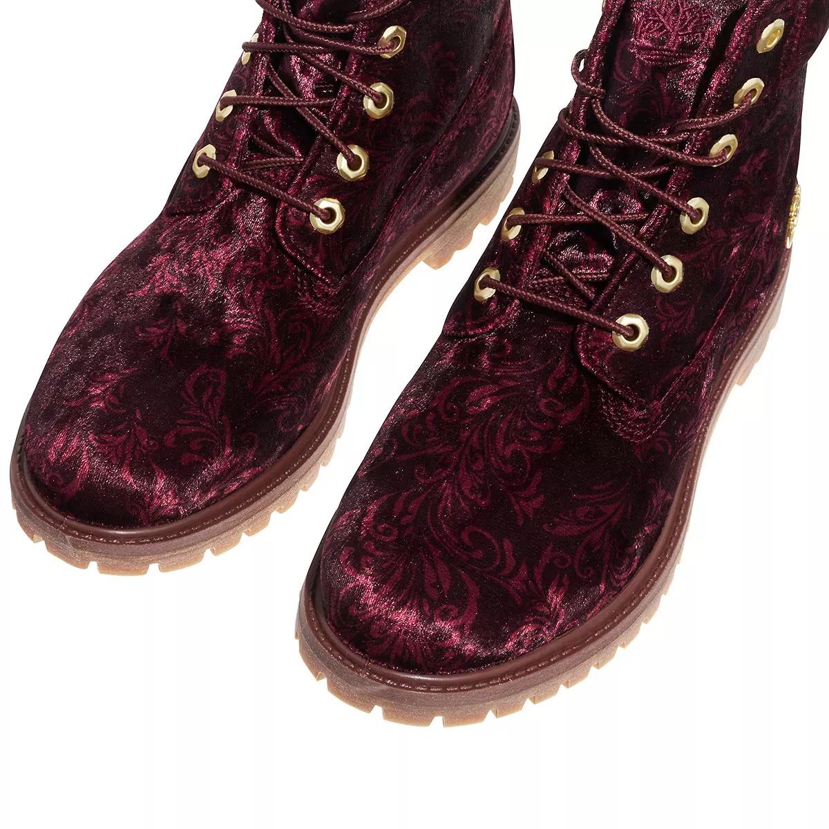 Maroon velvet deals timberlands