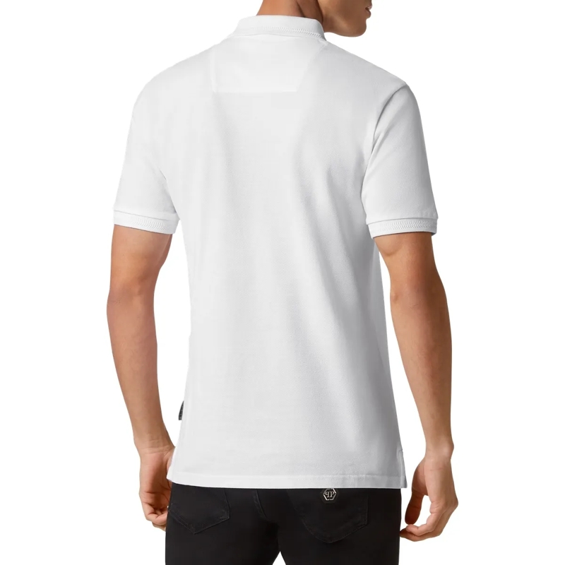 Philipp Plein Top Poloshirt Gothic Plein weiss(Image 2)
