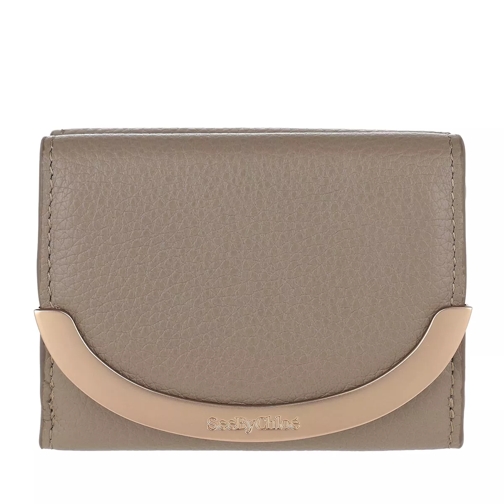 See By Chloé Trifold Wallet Motty Grey Tri-Fold Portemonnee