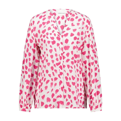 Fabienne Chapot Blusenshirt mit rosanem Allover Print 481045888699 Weiß 