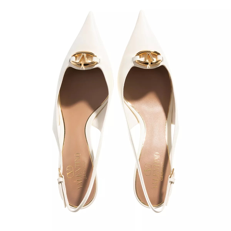 Valentino Garavani Pumps Sling Back VLogo Moon Ivory(Image 4)