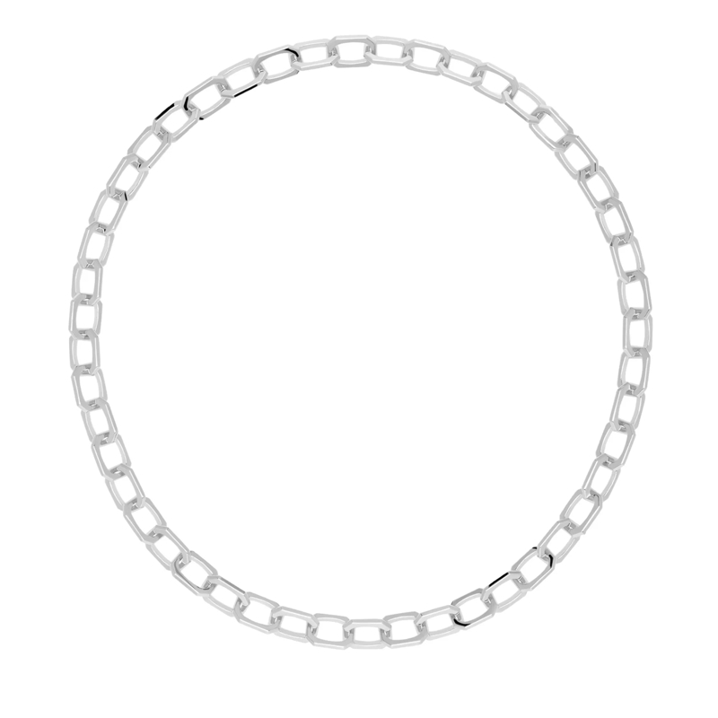 PDPAOLA Mittellange Halskette 925er Sterlingsilber Halskette silber