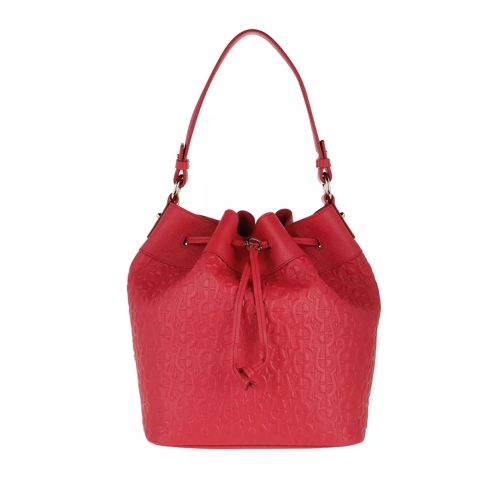 AIGNER Tara Handle Bag Ladybird Red Bucket Bag