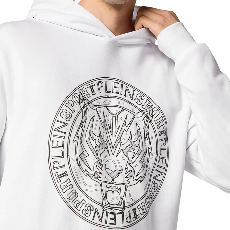 Plein Sport Top Hoodie Tiger weiss(Image 5)