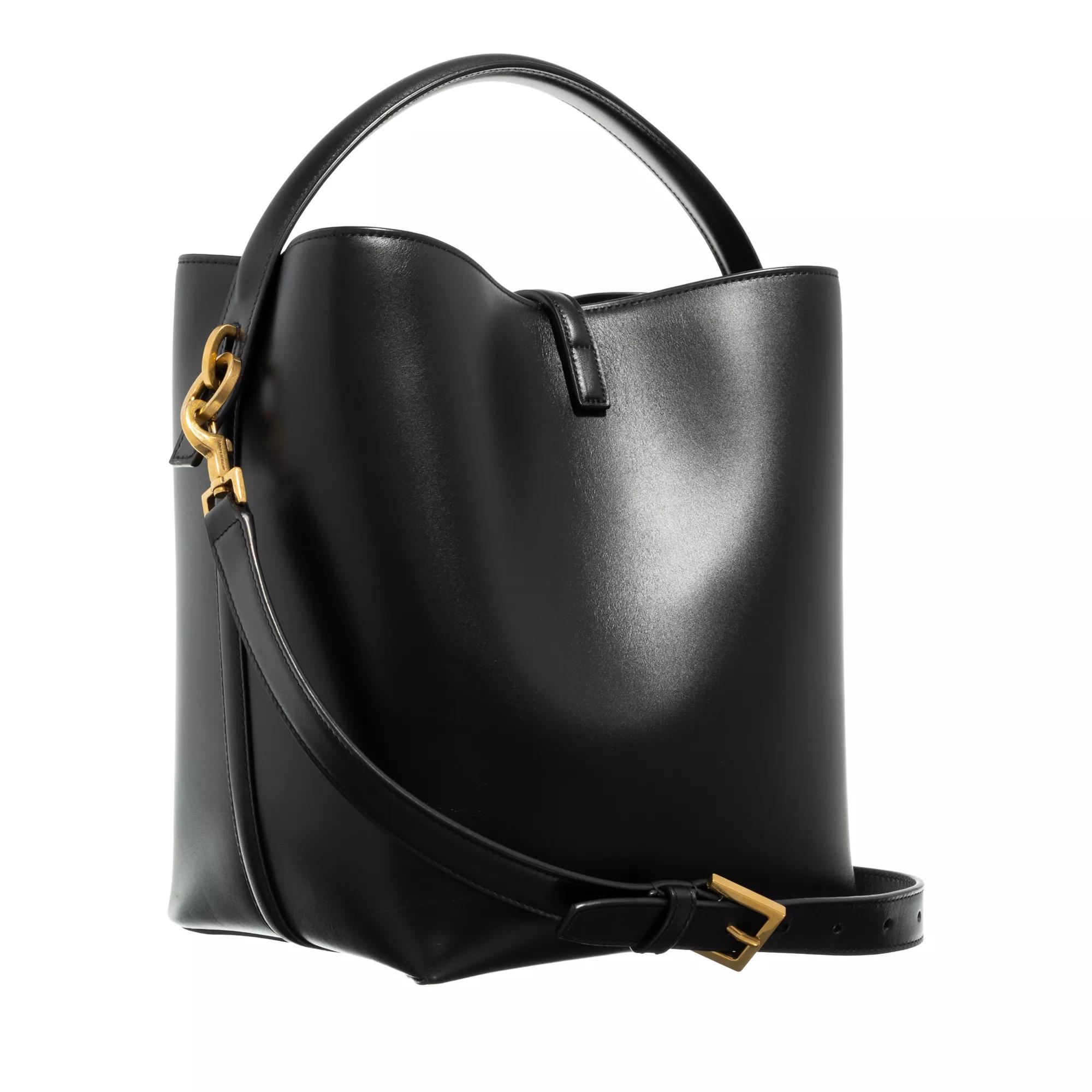 Saint Laurent Totes Le 37 Made Of Shiny Leather in zwart