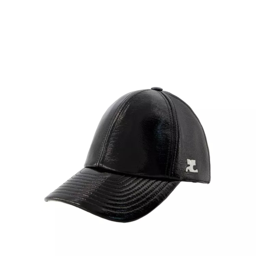 Courrèges Réedition Vinyl Cap - Cotton - Black Black 