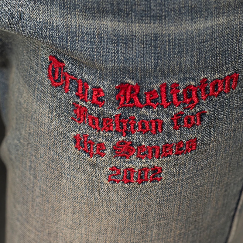 True Religion Jeans Jeans Becca PATCHES- Modell: Becca- Bootcut- M blau(Image 6)