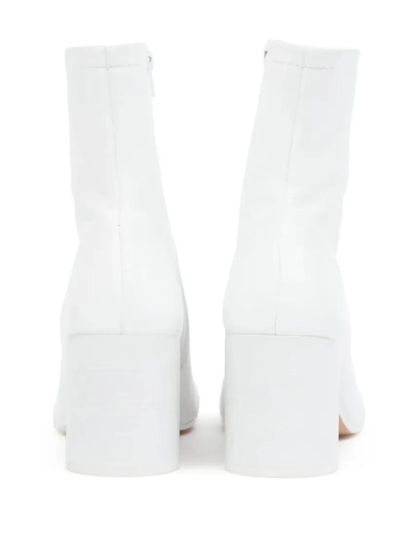 Thumbnail - MM6 Maison Margiela Stiefel - 70Mm Anatomic Ankle Boots - Gr. 37 (EU) - in Weiß - für Damen