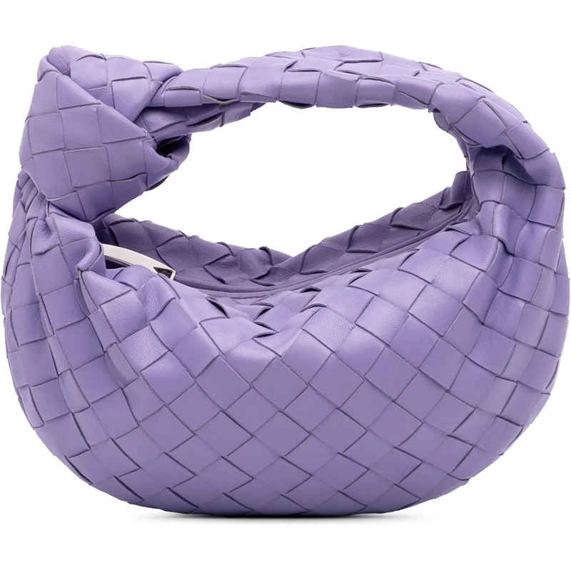 Bottega Veneta Schultertasche Mini Nappa Intrecciato Jodie lila
