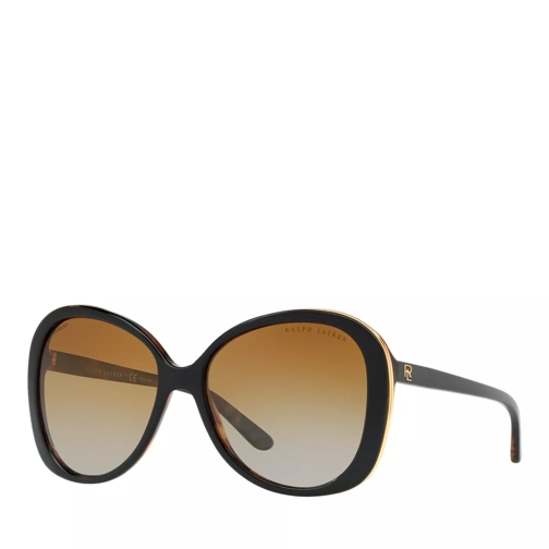 Ralph Lauren 0RL8166 Shiny Black On Jerry Havana Sunglasses