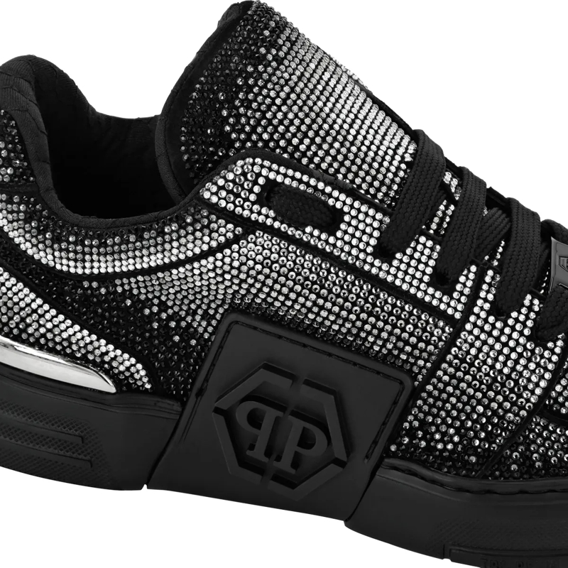 Philipp Plein Low-Top-Sneaker Sneaker Hexagon Mit Schmucksteinen schwarz(Image 3)