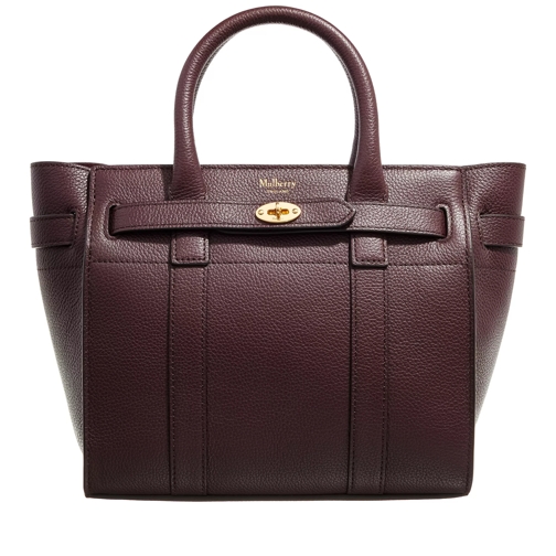 Mulberry Bayswater Top Handle Woman Grain Leather Oxblood Tote