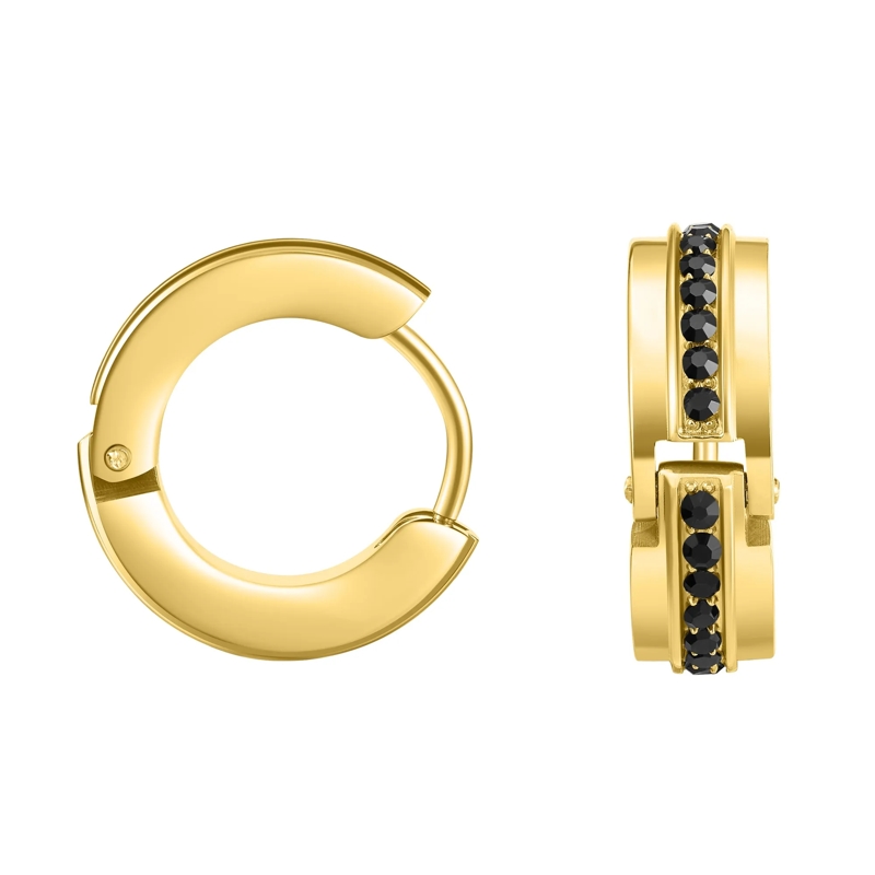 Police Ohrstecker Ohrringe Fragment- Herrenohrring- Farbe: silber gold