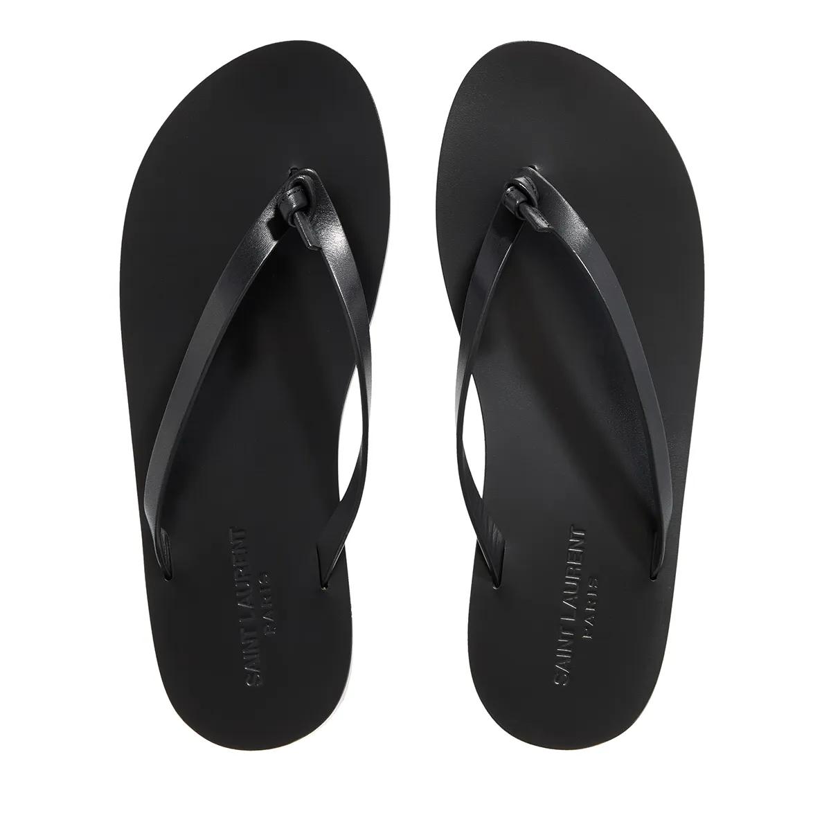 サンダル SAINT LAURENT  Saint Laurent Flip Flops Men Leather Black Small-818108DWEDD1000_A.jpg?v=2