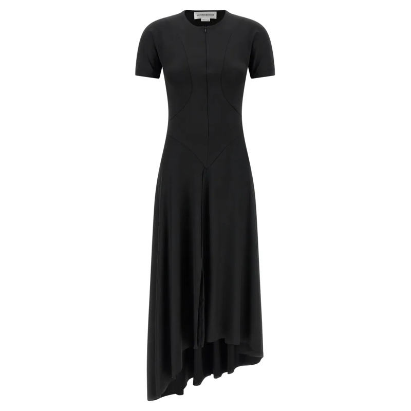 Victoria Beckham Robe midi Elastisches Midikleid schwarz(Image 2)