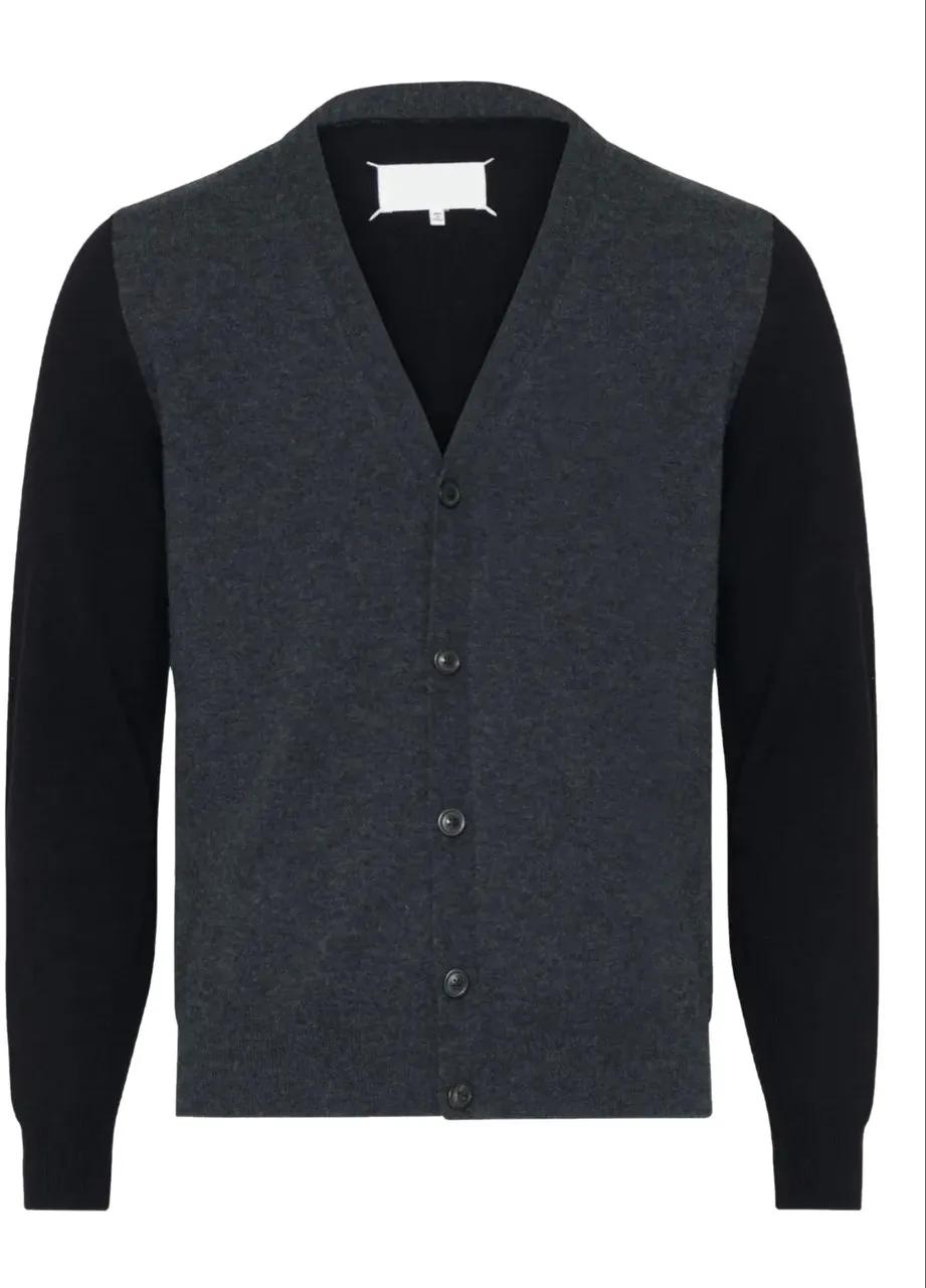 Maison Margiela - Cardigan Grey Black - Größe S - schwarz