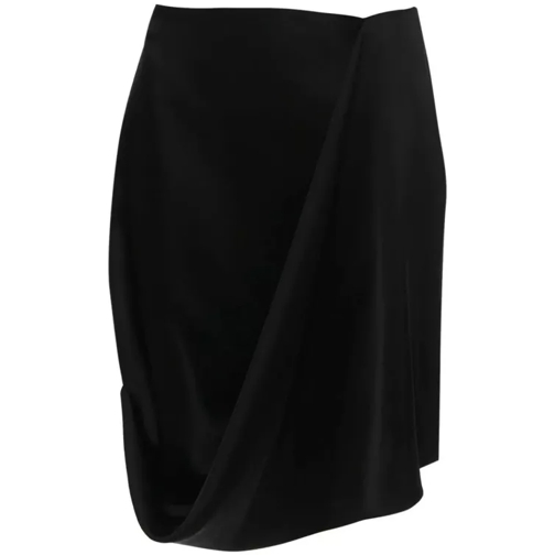 J.W.Anderson Black Draped Mini Skirt Black 