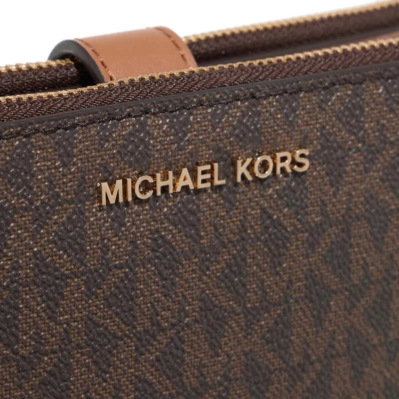 MICHAEL Michael Kors Portefeuille à deux volets Dblzp Wristlet Brown(Image 4)
