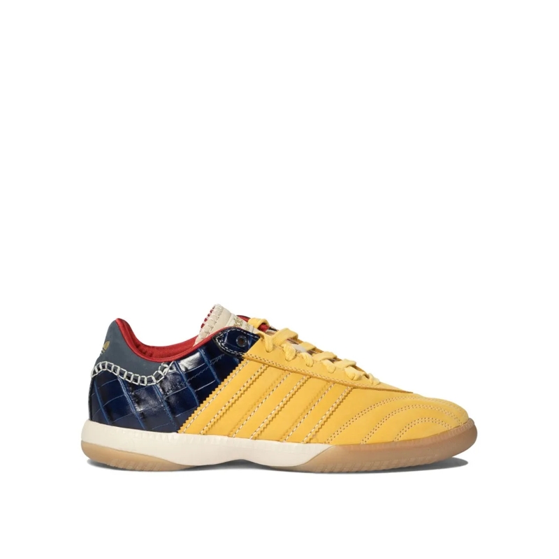 adidas Originals Lage-top sneaker Croc-Effect Leather And Suede Sneakers Yellow
