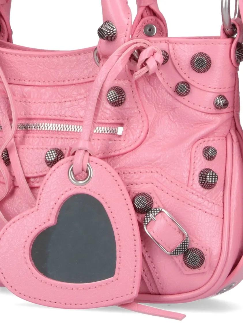 Balenciaga Hobo bags Small 'Neo Cagole' Shoulder Bag – Pink in roze