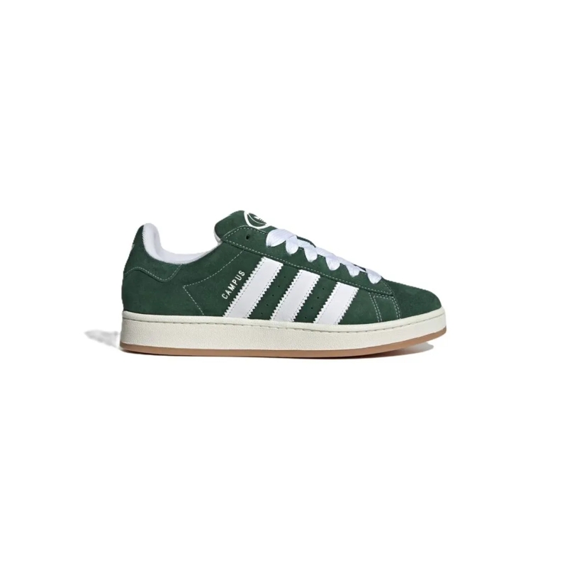 Adidas Lage-top sneaker Classic Low-Top Sneaker With Green Suede Upper And White