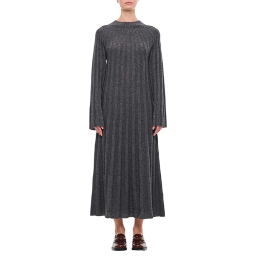 Loulou Studio Midi-Kleider Irma Knit Dress Grey