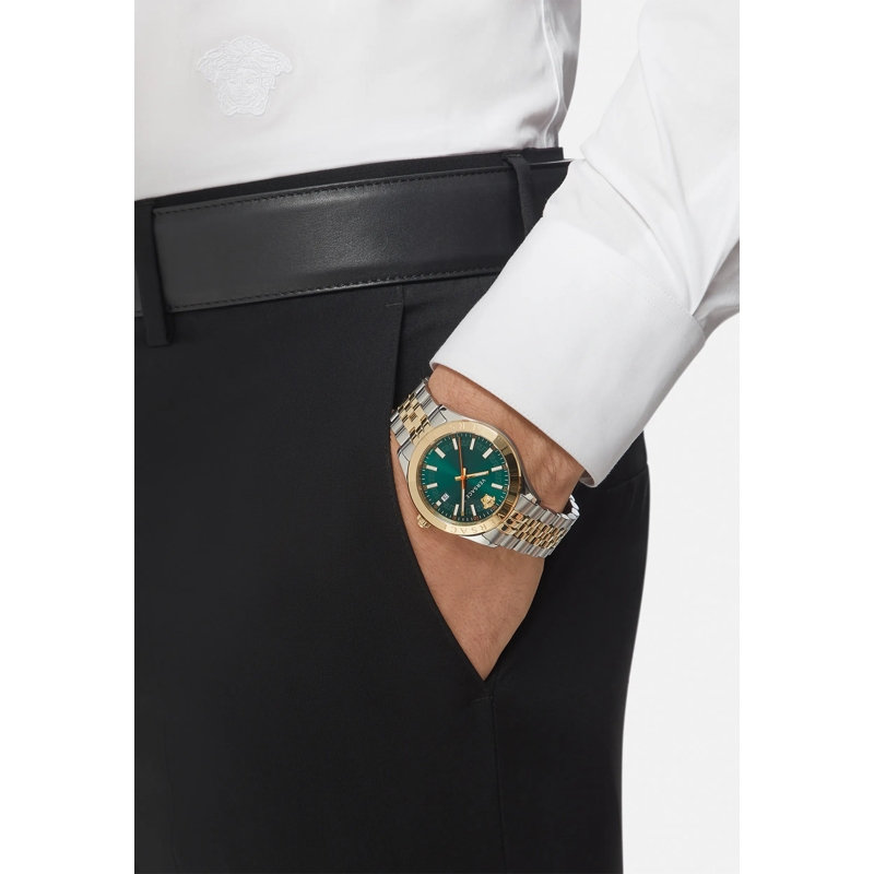 Versace Quarzuhr Quarz Analog Uhr Hellenium-Vk silber(Image 3)