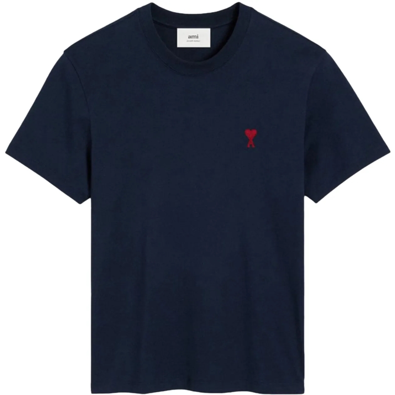 AMI Paris T-Shirt T-Shirts And Polos Blue Dunkelblau
