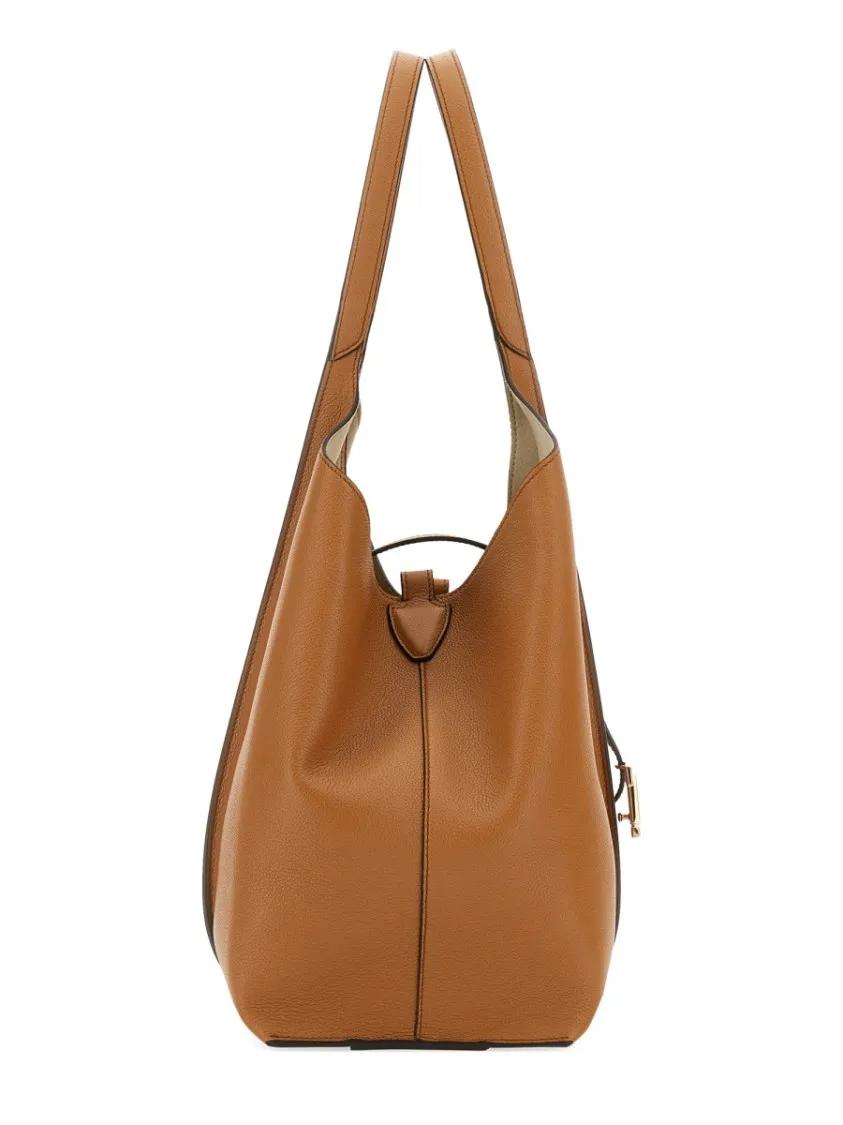 TOD'S Shoppers & Totes "T Timeless" Tote Bag in bruin