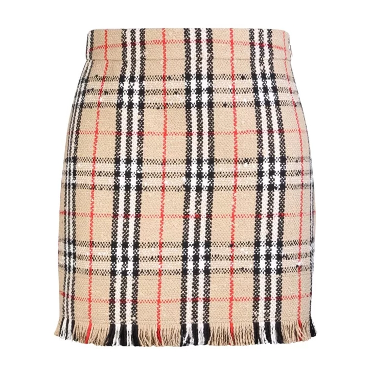 Burberry store plaid skirt