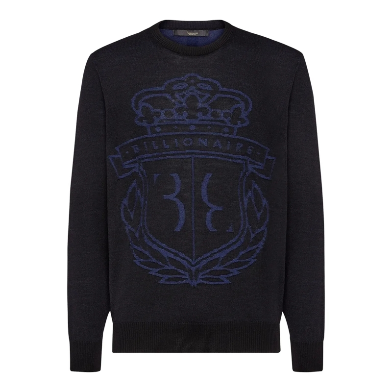BILLIONAIRE  Rundhalspullover schwarz