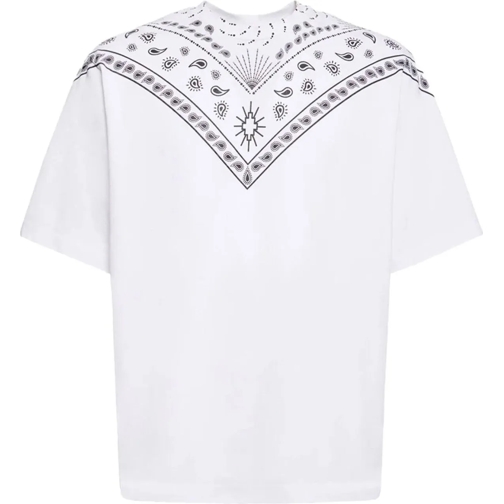 Marcelo Burlon T-Shirts Oversized White Bandana Shirt weiß
