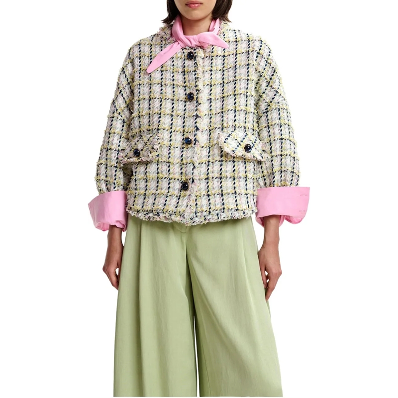 Essentiel Antwerp Trenchcoat Essentiel Antwerp Boxy Cropped Jacket Jackets Lich grün(Image 3)