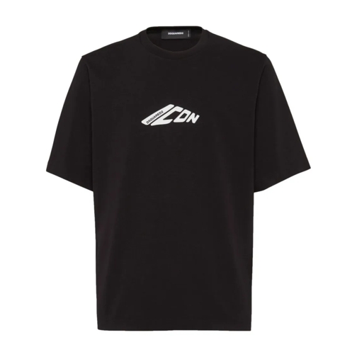 Dsquared2 Black Cotton T-Shirt Black T-shirts