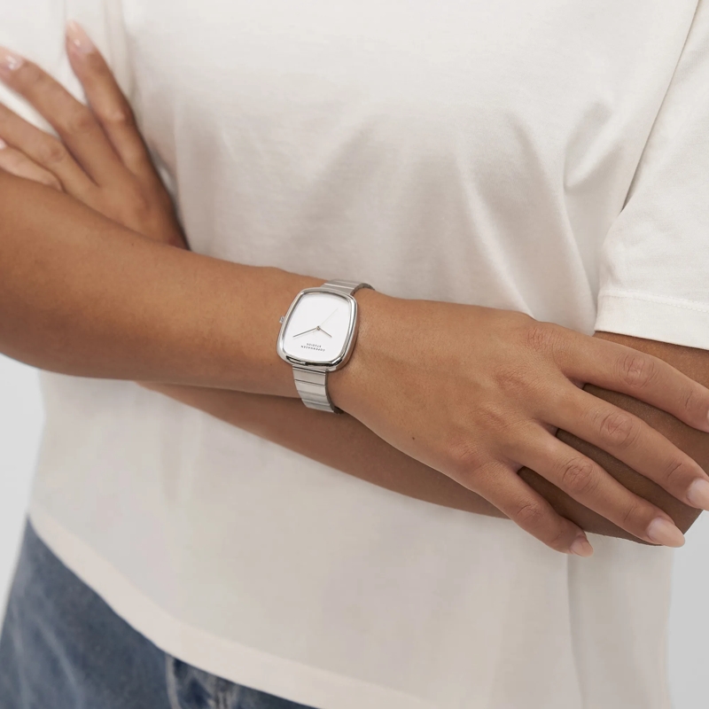 Copenhagen Quarzuhr Edelstahl Curved Watch silber(Image 2)