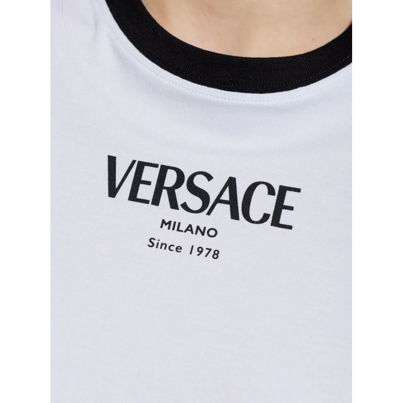 Versace T-shirt T-Shirts And Polos White weiß(Image 3)
