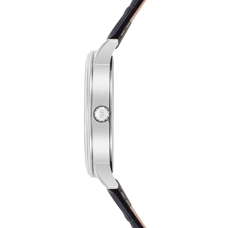 Rhodenwald & Söhne Automatikuhr Herren Armbanduhr Moonlight Echtleder silber(Image 4)