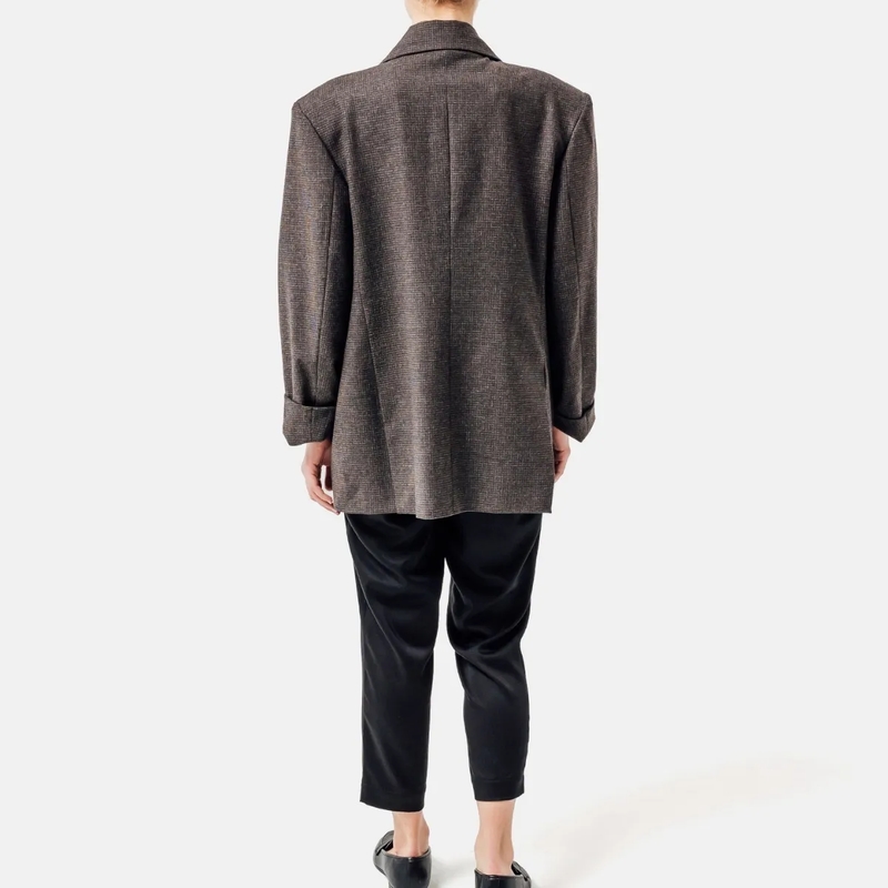 Helene Galwas Blazer Oversize Blazer aus Wolle JESSICA- Oversize Blaz naturbraun(Image 3)