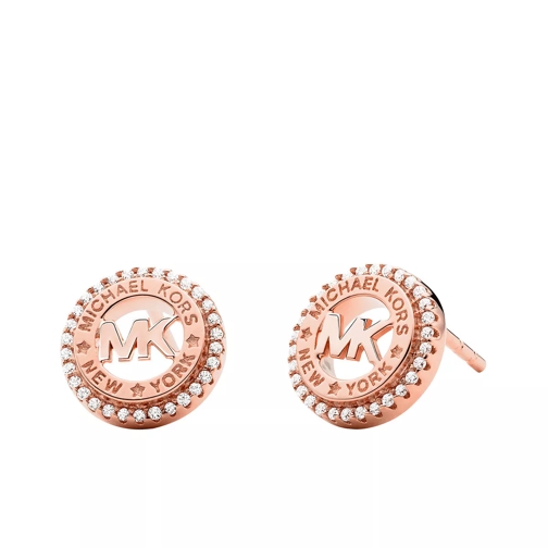 Michael Kors 14k Gold-Plated Dainty Logo Stud Earrings Rose Gold-Tone Stiftörhängen