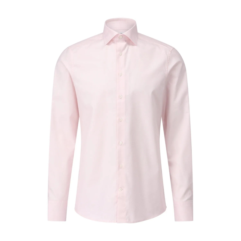 STENSTRÖMS Hemd Slim-Fit Hemd aus Cotton-Twofold Rosa