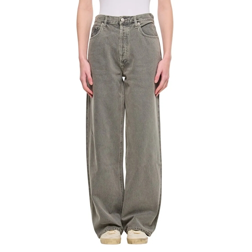 Agolde Jeans Low Slung Baggy In Dollar Grey