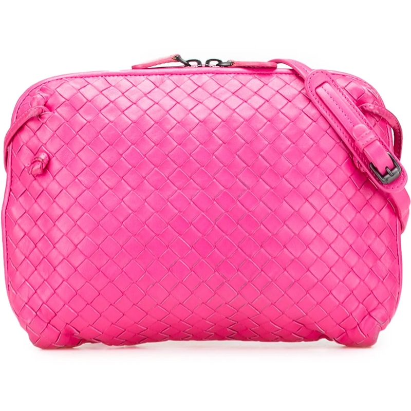 Bottega Veneta Schultertasche Nappa Intrecciato Nodini Crossbody rose
