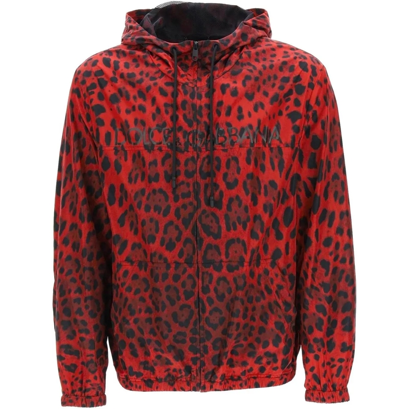 Dolce&Gabbana Doudoune Dolce & Gabbana Windbreaker Jacket rot